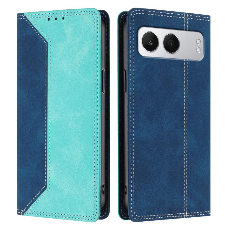 For OnePlus Nord 4 Skin Feel Two-tone RFID Blocking Vegan Leather Phone Case