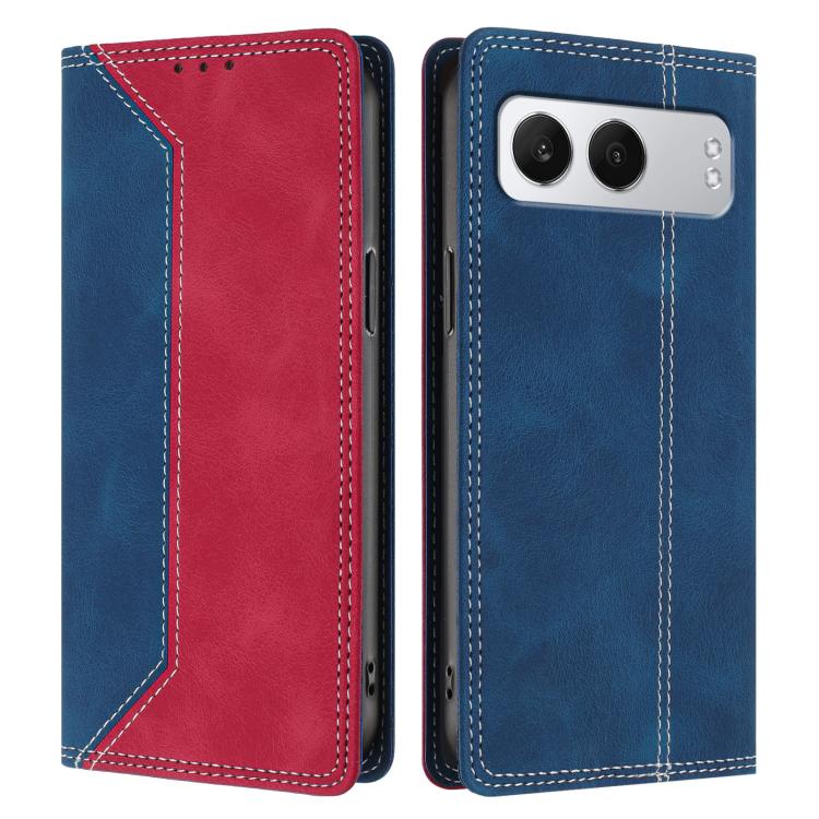 For OnePlus Nord 4 Skin Feel Two-tone RFID Blocking Vegan Leather Phone Case