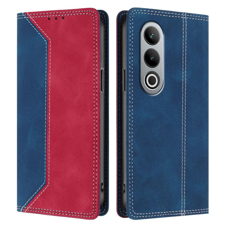 For OnePlus Nord CE4 Skin Feel Two-tone RFID Blocking Vegan Leather Phone Case