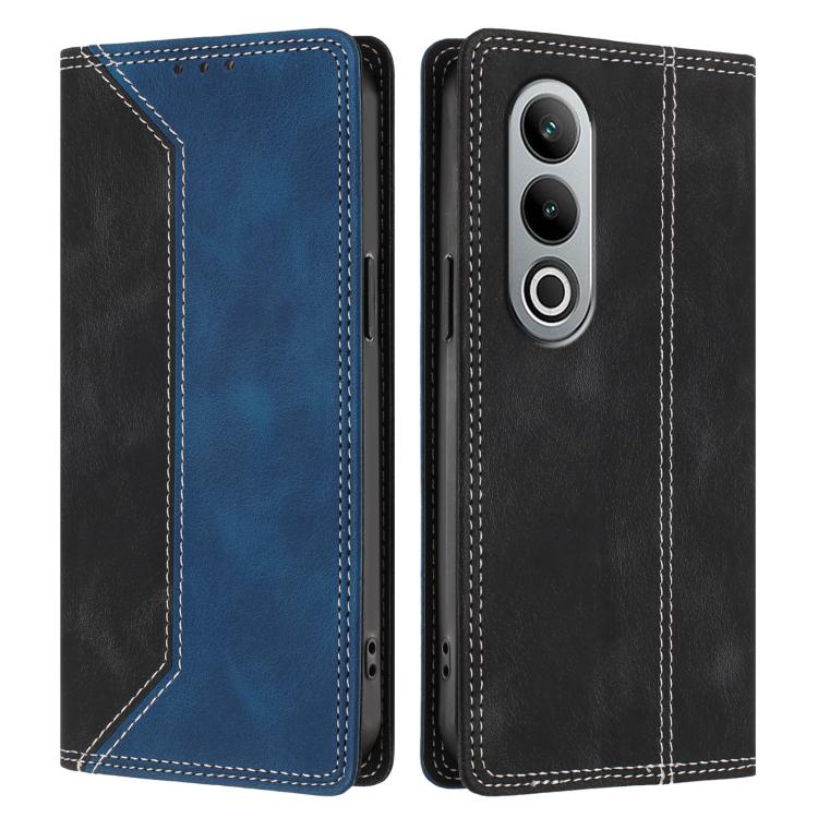 For OnePlus Nord CE4 Skin Feel Two-tone RFID Blocking Vegan Leather Phone Case