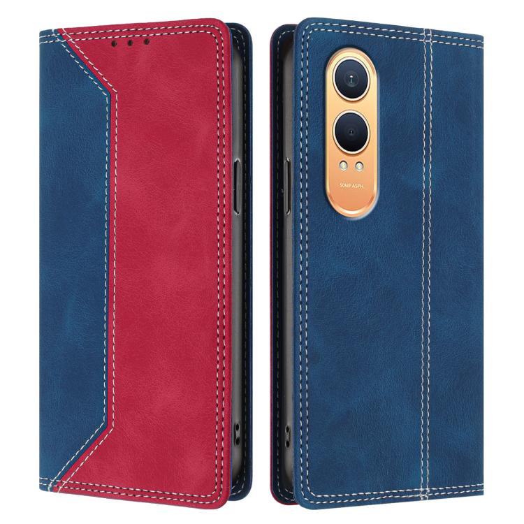 For OnePlus Nord CE4 Lite Skin Feel Two-tone RFID Blocking Vegan Leather Phone Case