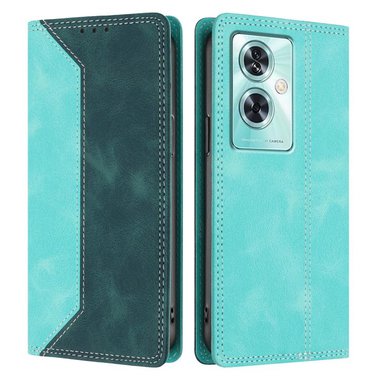 For OnePlus Nord N30 SE Skin Feel Two-tone RFID Blocking Vegan Leather Phone Case