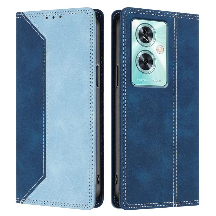 For OnePlus Nord N30 SE Skin Feel Two-tone RFID Blocking Vegan Leather Phone Case