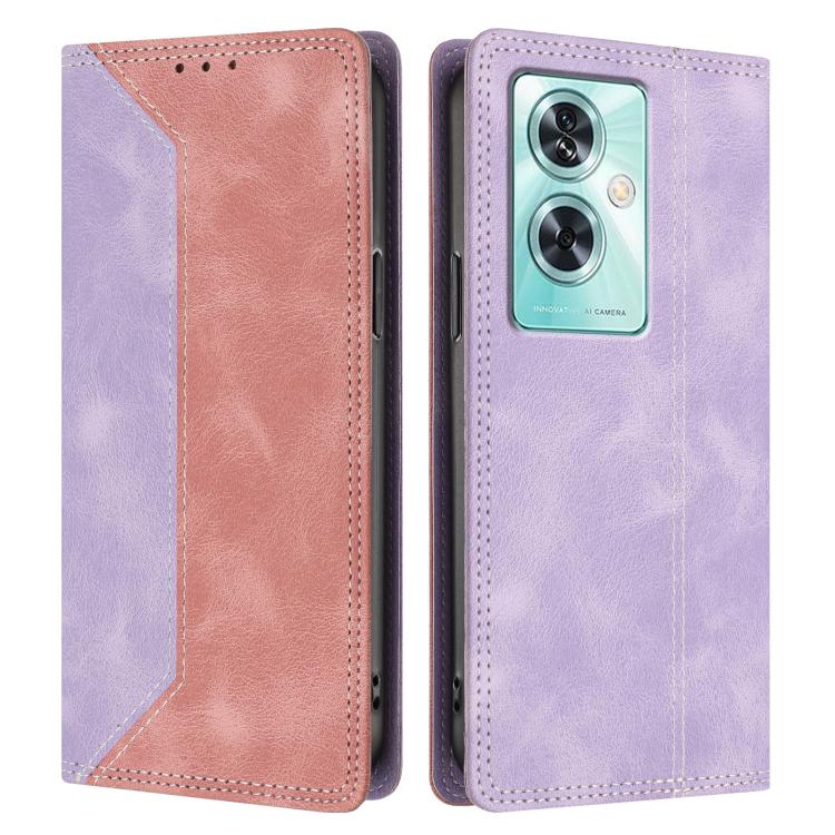 For OnePlus Nord N30 SE Skin Feel Two-tone RFID Blocking Vegan Leather Phone Case