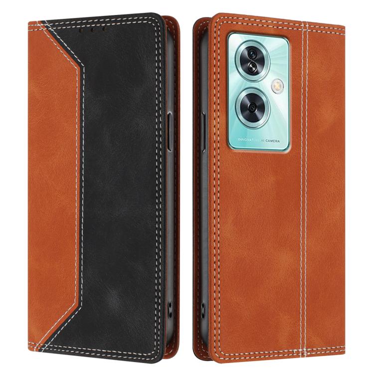 For OnePlus Nord N30 SE Skin Feel Two-tone RFID Blocking Vegan Leather Phone Case