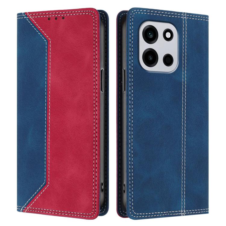 For OnePlus Nord 6 Skin Feel Two-tone RFID Blocking Vegan Leather Phone Case