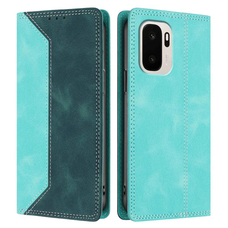 For OnePlus Ace 6 Ultra Skin Feel Two-tone RFID Blocking Vegan Leather Phone Case