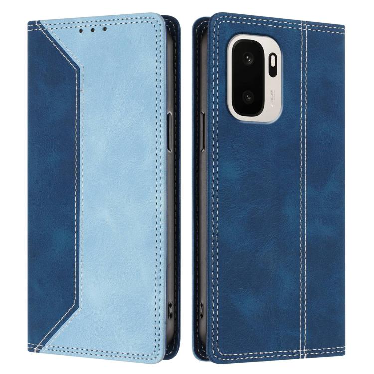 For OnePlus Ace 6 Ultra Skin Feel Two-tone RFID Blocking Vegan Leather Phone Case