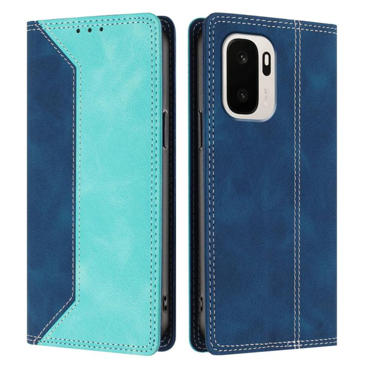 For OnePlus Ace 6 Ultra Skin Feel Two-tone RFID Blocking Vegan Leather Phone Case