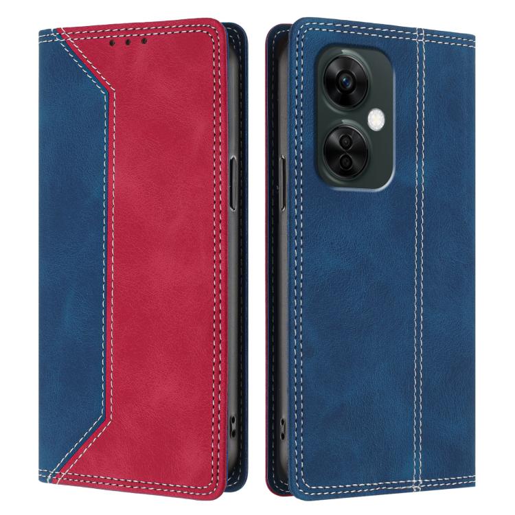For OnePlus Nord CE 3 Lite / Nord N30 Skin Feel Two-tone RFID Blocking Vegan Leather Phone Case