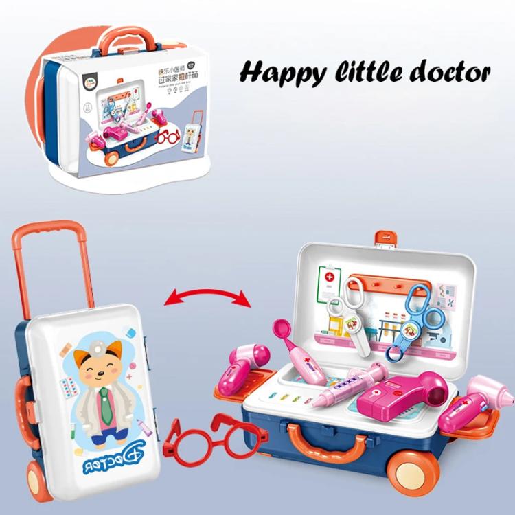 Simulation Plastic Pretend Play Pull Rod Box, Type:Beauty