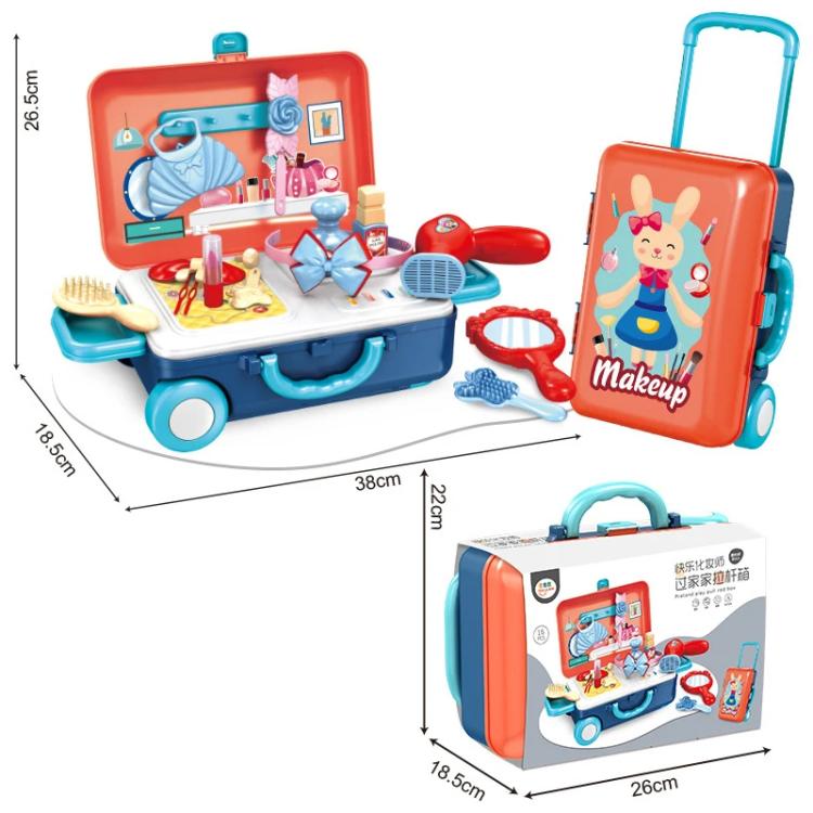Simulation Plastic Pretend Play Pull Rod Box, Type:Tools