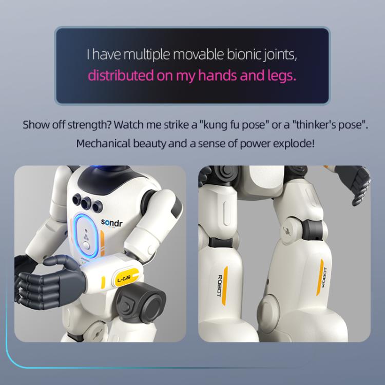 JJR/C R40 Bionic Joint Smart Remote Control Robot - White