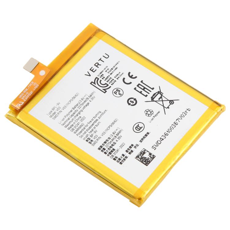 For VERTU Aster Signature Touch V03 2275mAh BPL-9V Battery