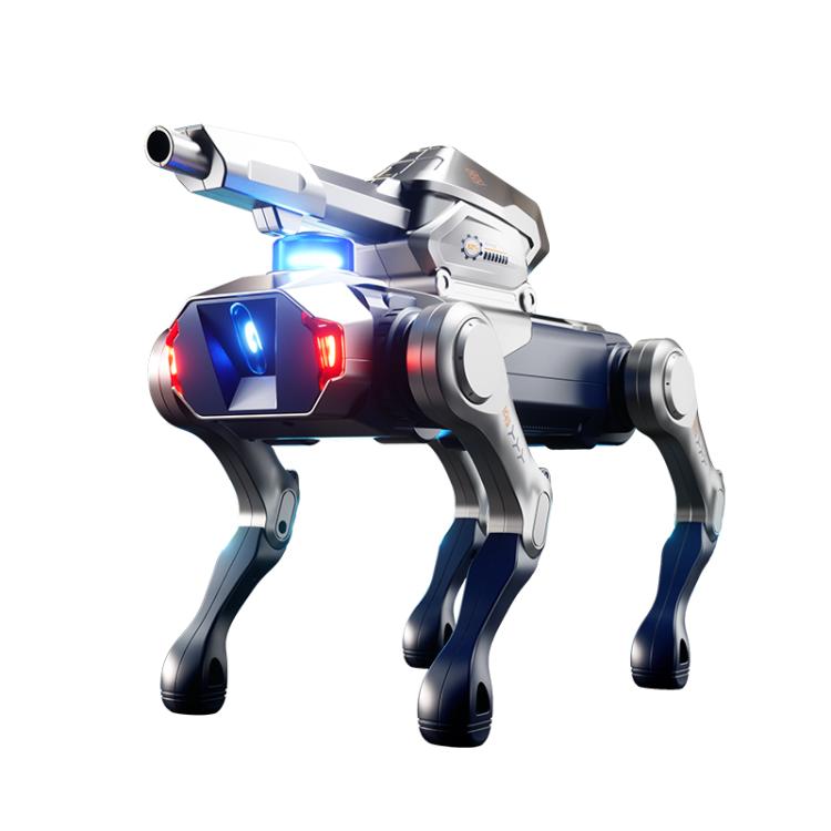 JJR/C R41 Hunter Blade Smart Remote Control Robot Dog, Specification:with Turret - Silver White