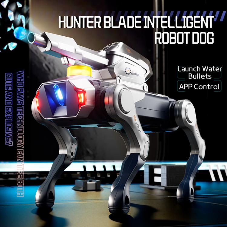 JJR/C R41 Hunter Blade Smart Remote Control Robot Dog, Specification:with Clip - Silver White
