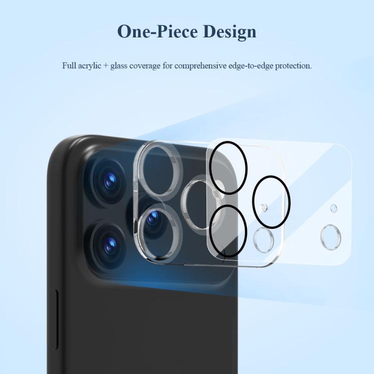 For iPhone 17 Pro 2pcs/Set LeReach TF Series 3D Full Coverage Version HD Wear-Resistant Camera Lens Glass Film