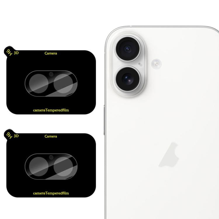 For iPhone 17 2pcs/Set LeReach TF Series 3D Full Coverage Version HD Wear-Resistant Camera Lens Glass Film