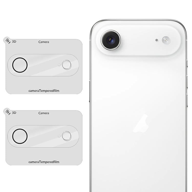 For iPhone Air 2pcs/Set LeReach TF Series 3D Full Coverage Version HD Wear-Resistant Camera Lens Glass Film
