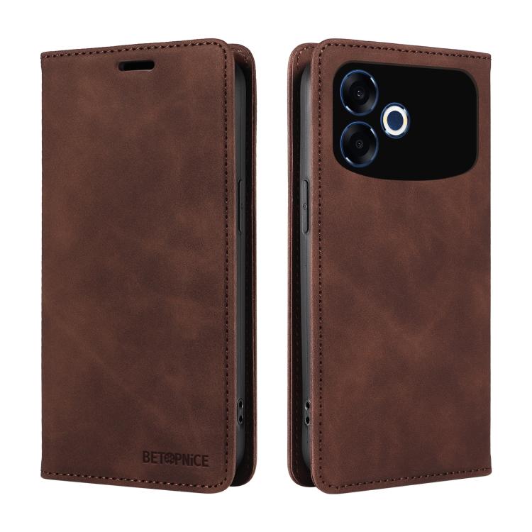 For OPPO F33 Pro 5G BETOPNICE Suction RFID Anti-theft Leather Phone Case