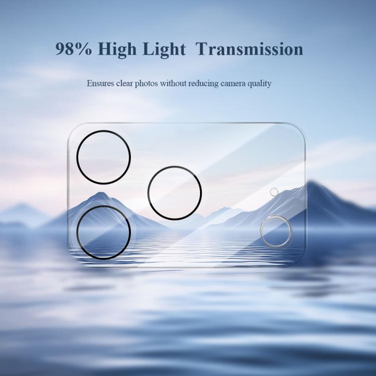 For iPhone 17 Pro Max 2pcs/Set LeReach TF Series 3D Full Coverage Version HD Wear-Resistant Camera Lens Glass Film