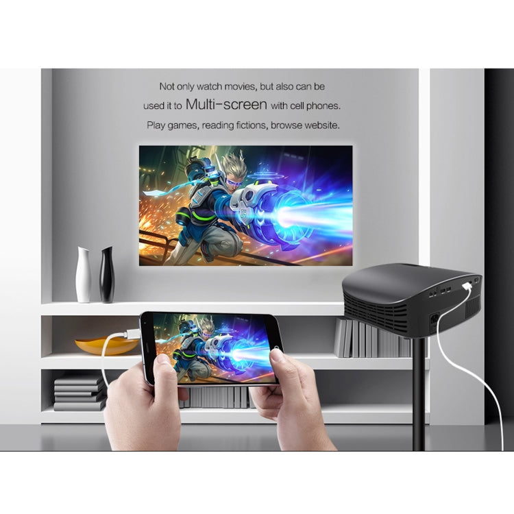 YG600 1280x768P Portable Home Theater LED HD Digital Projector