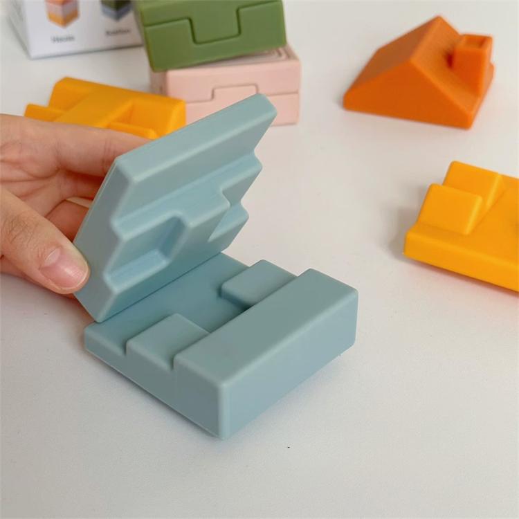 10pcs / Set Children Early Educational Soft Building Block Relief-carved Stacking Game