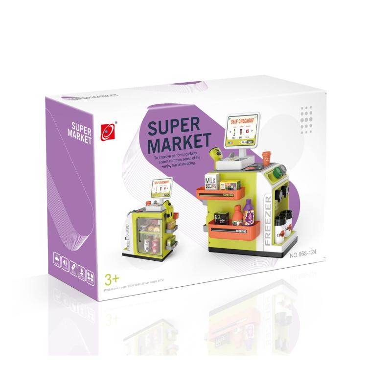 46pcs / Set Children Pretend Play Supermarket Cash Register Toy