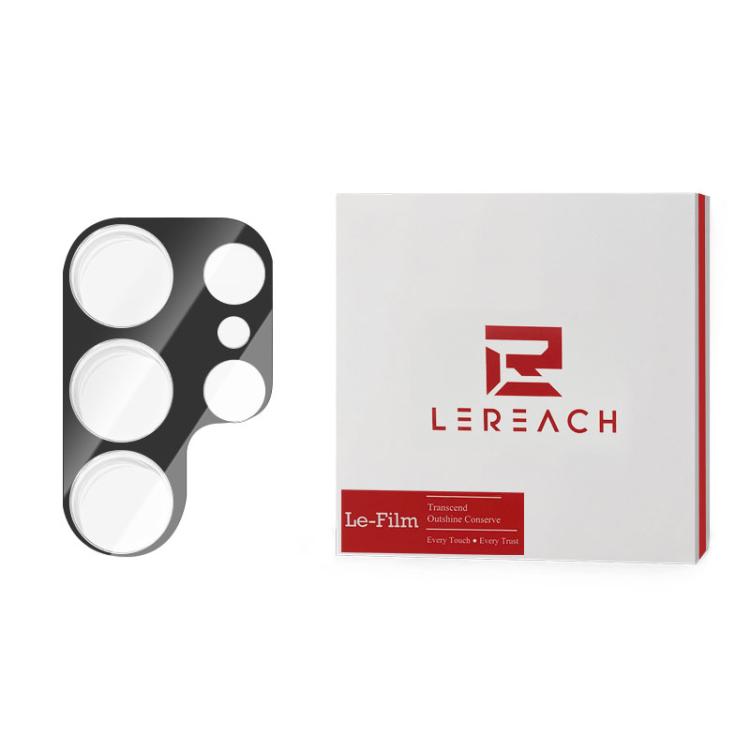 For Galaxy S25 Ultra 5G 2pcs/Set LeReach TF Series 3D Full Coverage Version HD Wear-Resistant Camera Lens Glass Film