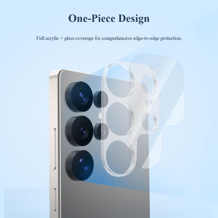 For Galaxy S25 Ultra 5G 2pcs/Set LeReach TF Series 3D Full Coverage Version HD Wear-Resistant Camera Lens Glass Film