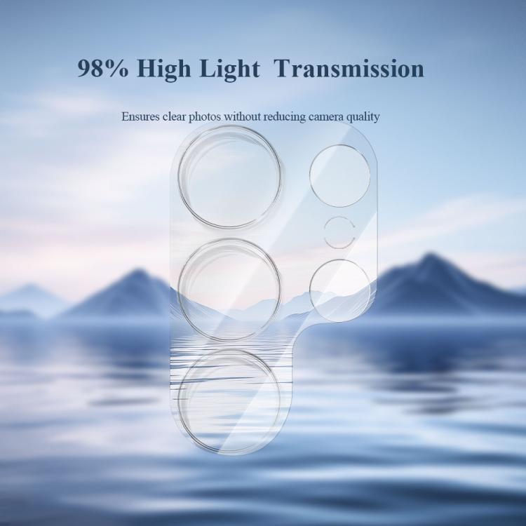 For Galaxy S25 Ultra 5G 2pcs/Set LeReach TF Series 3D Full Coverage Version HD Wear-Resistant Camera Lens Glass Film