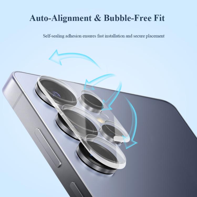 For Galaxy S25 Ultra 5G 2pcs/Set LeReach TF Series 3D Full Coverage Version HD Wear-Resistant Camera Lens Glass Film