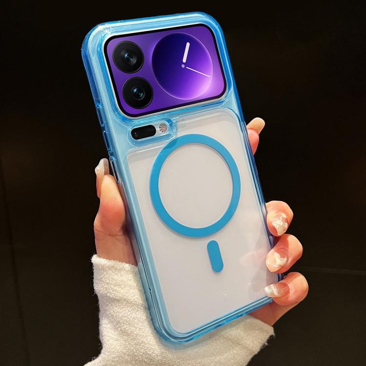 For Xiaomi 17 Pro Max Precise Hole Shockproof Magnetic TPU Hybrid Acrylic Transparent Phone Case