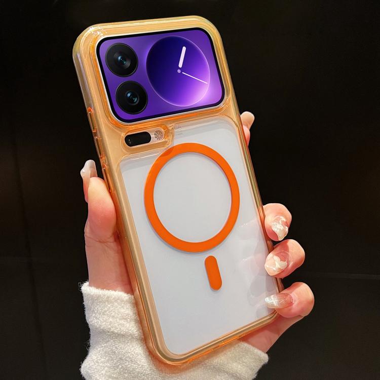 For Xiaomi 17 Pro Max Precise Hole Shockproof Magnetic TPU Hybrid Acrylic Transparent Phone Case
