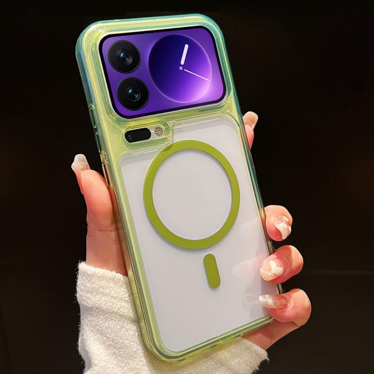 For Xiaomi 17 Pro Precise Hole Shockproof Magnetic TPU Hybrid Acrylic Transparent Phone Case