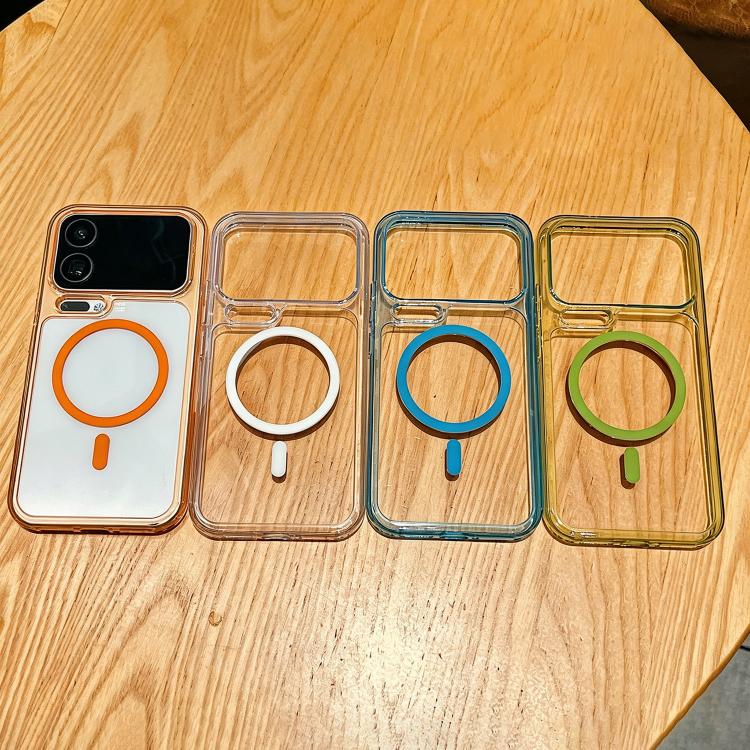 For Xiaomi 17 Pro Precise Hole Shockproof Magnetic TPU Hybrid Acrylic Transparent Phone Case