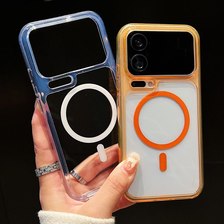For Xiaomi 17 Pro Max Precise Hole Shockproof Magnetic TPU Hybrid Acrylic Transparent Phone Case