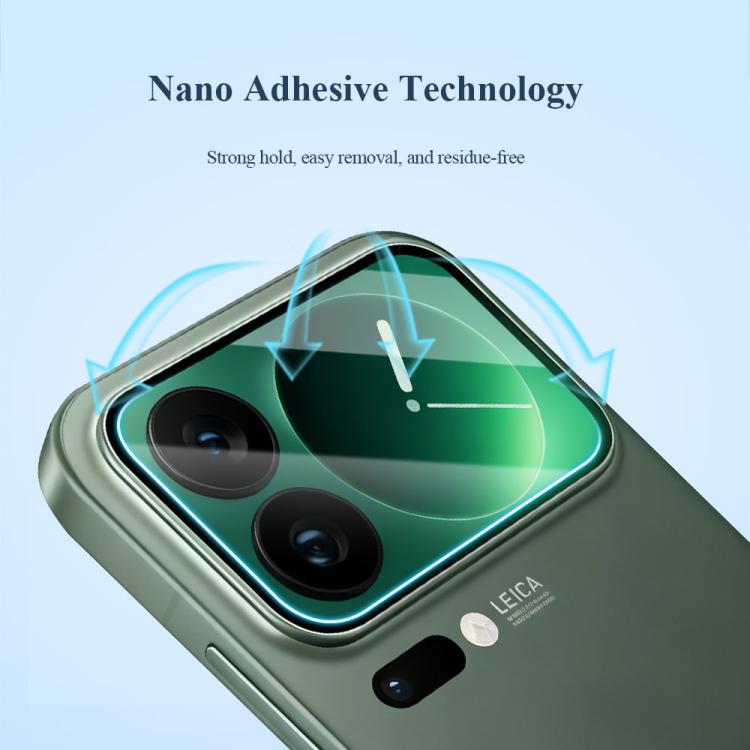 For Xiaomi 17 Pro Max 2pcs/Set LeReach TF Series UniGuard Version HD Wear-Resistant Camera Lens Glass Film - Clear