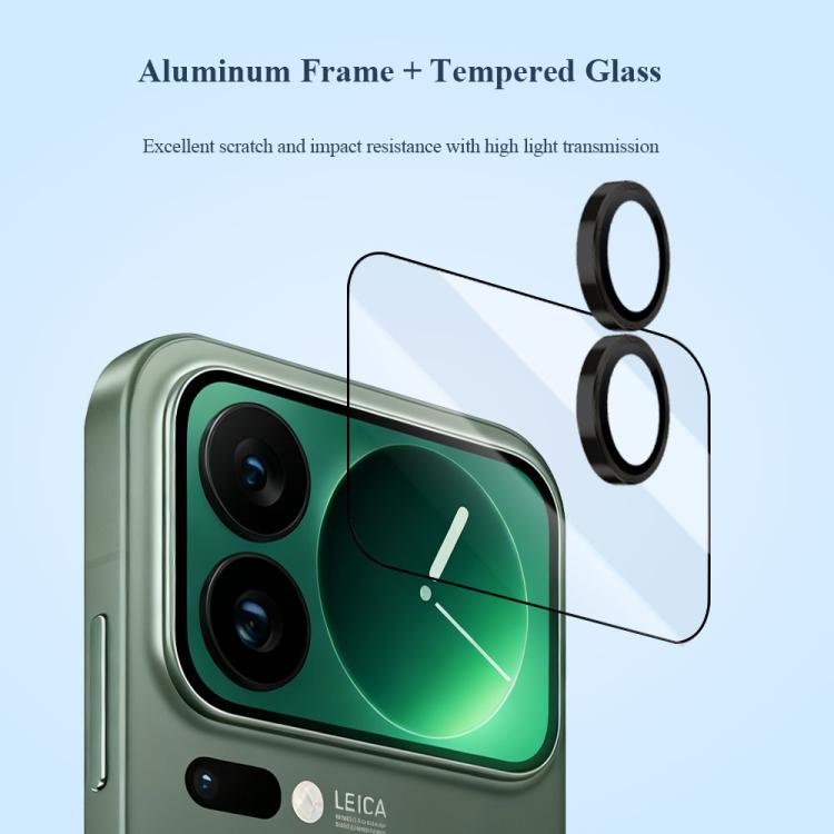 For Xiaomi 17 Pro LeReach TF Series UniGuard Version HD Wear-Resistant  Camera Lens Glass Film - Clear with Black Frame