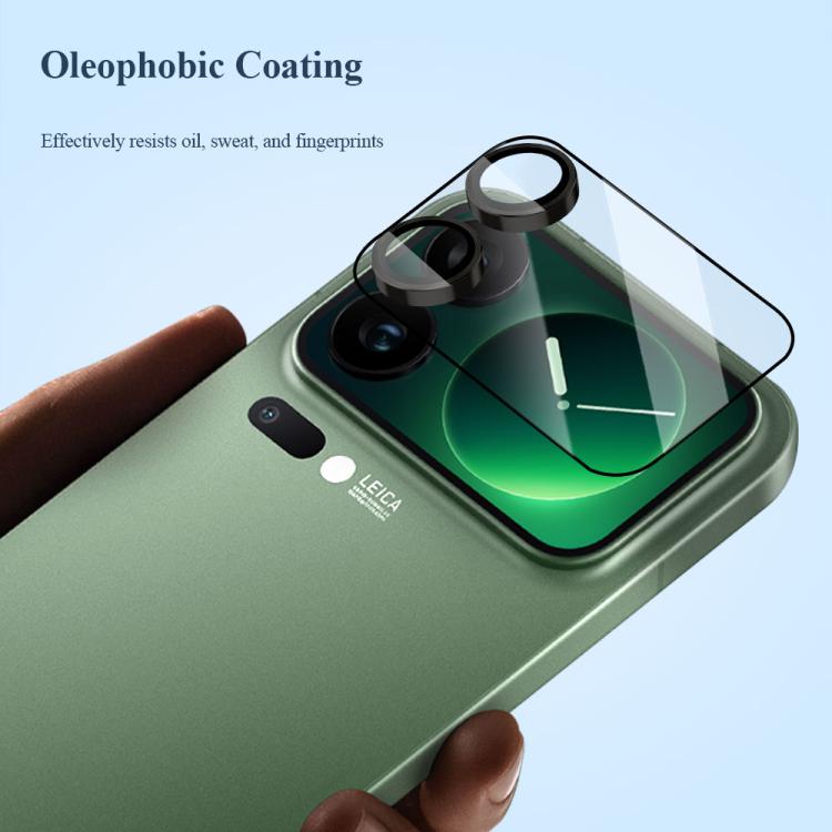 For Xiaomi 17 Pro LeReach TF Series UniGuard Version HD Wear-Resistant  Camera Lens Glass Film - Clear with Black Frame