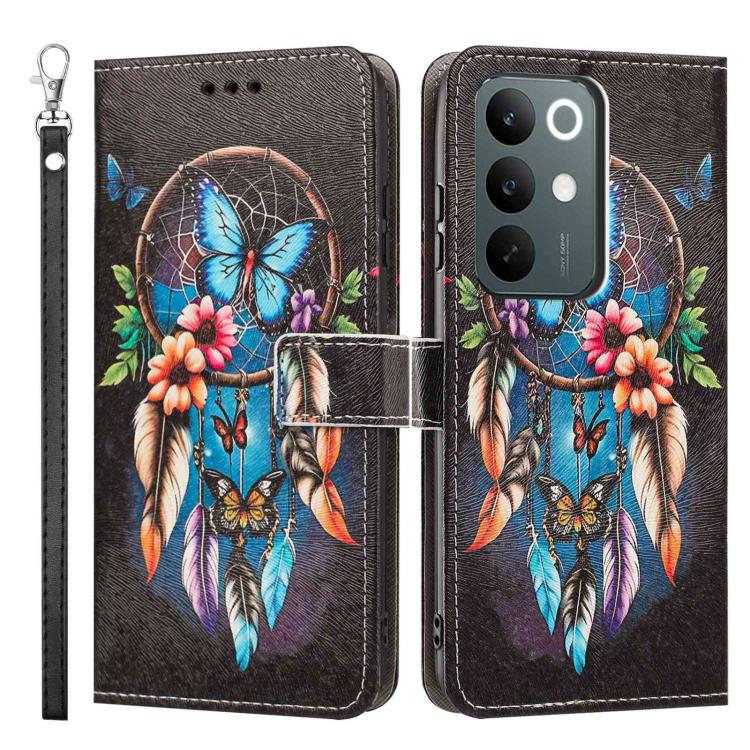 For Realme C85 4G Global/15X Painted Pattern Vegan Leather Phone Case with Strap