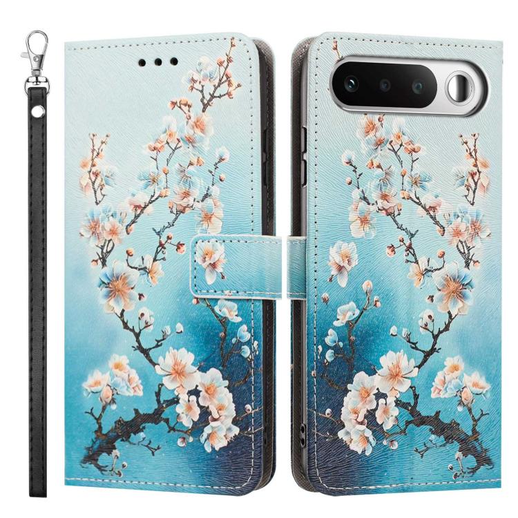 For Realme 16 5G Painted Pattern Vegan Leather Phone Case with Strap