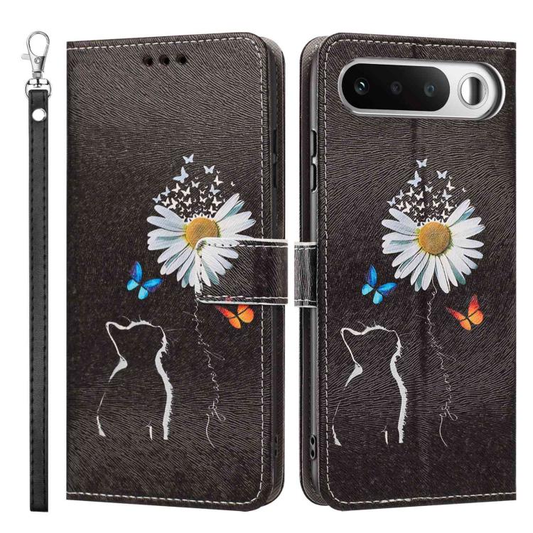 For Realme 16 5G Painted Pattern Vegan Leather Phone Case with Strap