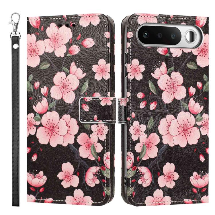 For Realme 16 5G Painted Pattern Vegan Leather Phone Case with Strap