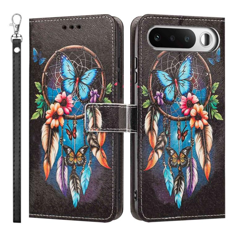 For Realme 16 5G Painted Pattern Vegan Leather Phone Case with Strap