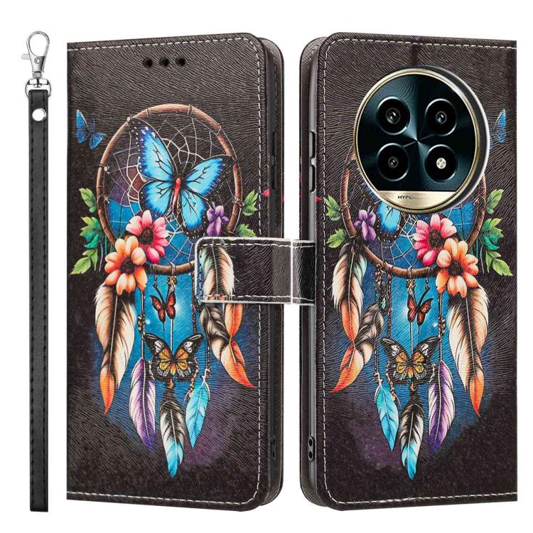 For Realme 13 Pro 5G Global Painted Pattern Vegan Leather Phone Case with Strap