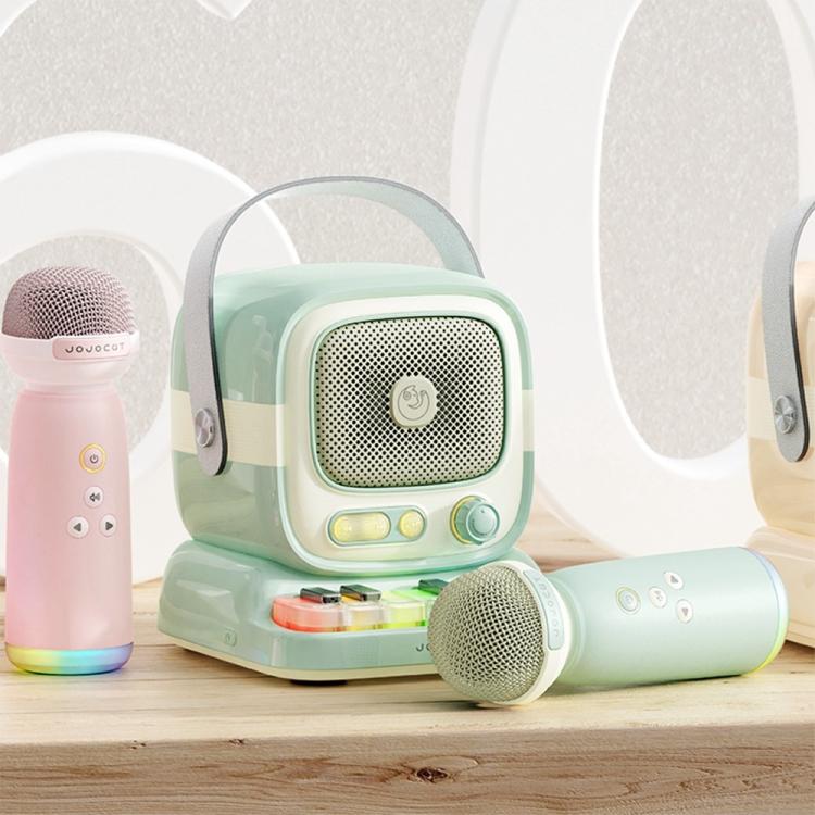 C60 Mini Bluetooth-compatible Karaoke Speaker with Piano Keyboard and Wireless Microphone