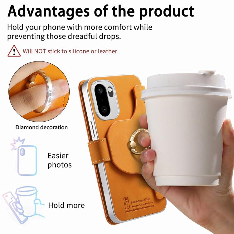 For OnePlus Ace 6 5G / 6T Precision Hole Silver-Edged Ring RFID Blocking Zipper Wallet Magnetic Vegan Leather Phone Case