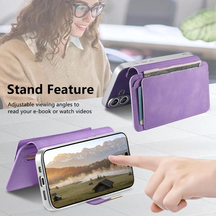 For Redmi Note 14 5G Precision Hole Silver-Edged Ring RFID Blocking Zipper Wallet Magnetic Vegan Leather Phone Case