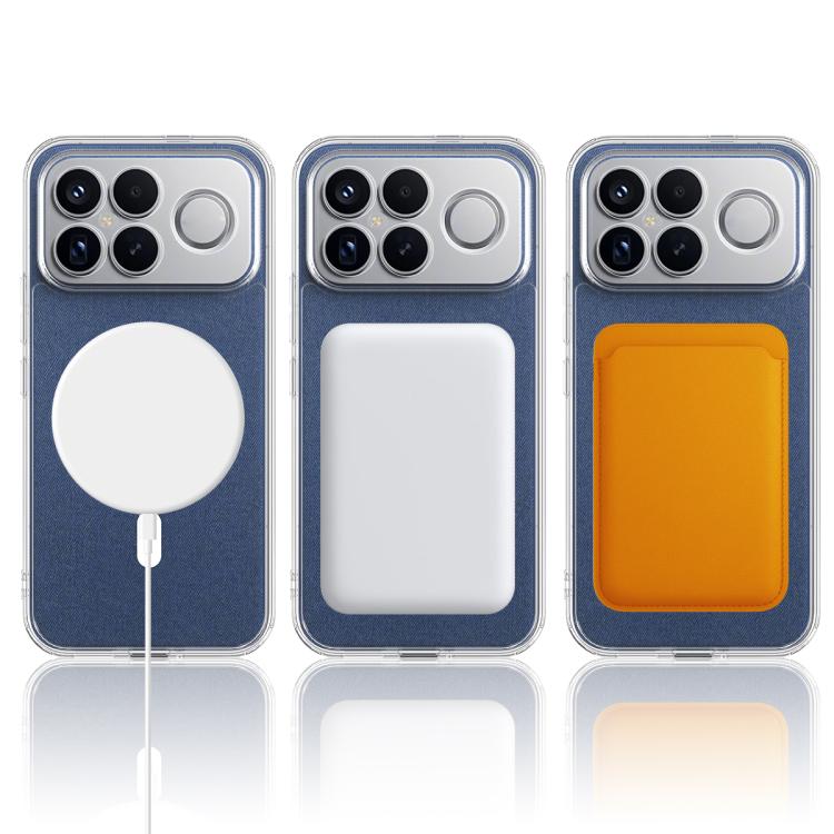 For Redmi K90 Pro Max / Poco F8 Ultra MagSafe Clear Acrylic PC Hybrid TPU Phone Case - Transparent